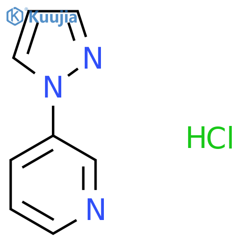 3-(1H-pyrazol-1-yl)pyridine hydrochloride structure