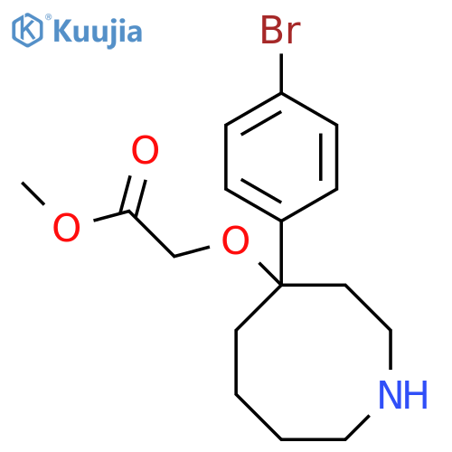 Methyl 2-{[4-(4-bromophenyl)azocan-4-yl]oxy}acetate structure