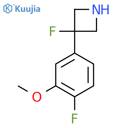 3-Fluoro-3-(4-fluoro-3-methoxyphenyl)azetidine structure