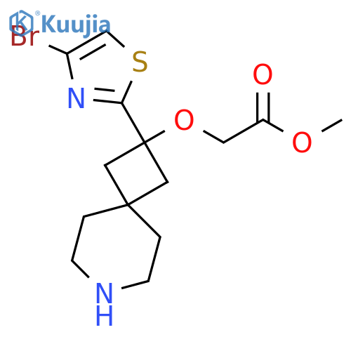 Methyl 2-{[2-(4-bromo-1,3-thiazol-2-yl)-7-azaspiro[3.5]nonan-2-yl]oxy}acetate structure
