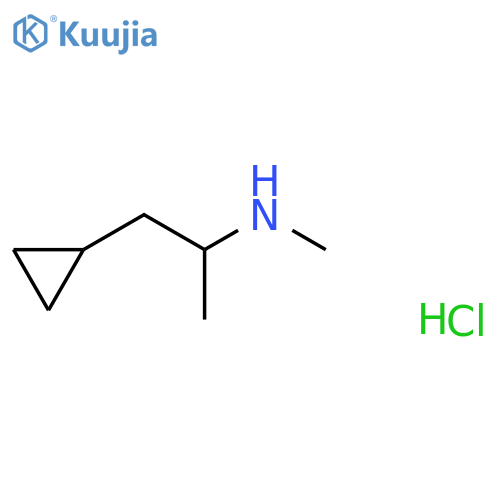 Cyclopropaneethanamine, N,α-dimethyl-, hydrochloride (1:1) structure