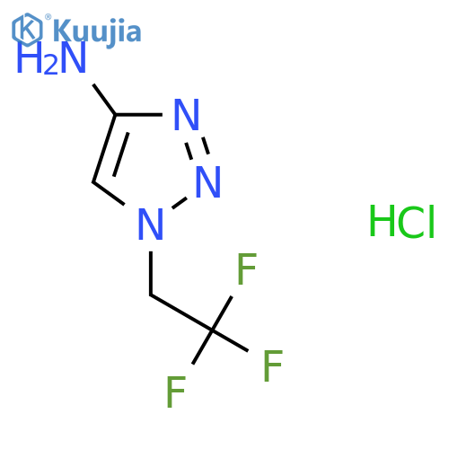 1-(2,2,2-Trifluoroethyl)triazol-4-amine;hydrochloride structure