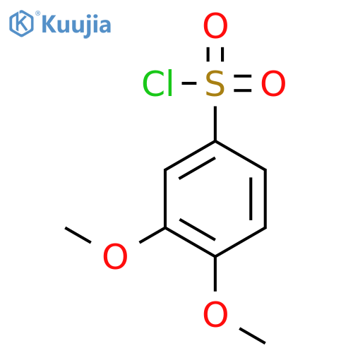 3,4-dimethoxybenzene-1-sulfonyl chloride structure