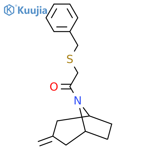 2-(benzylsulfanyl)-1-{3-methylidene-8-azabicyclo3.2.1octan-8-yl}ethan-1-one structure