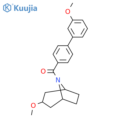 (3'-methoxy-[1,1'-biphenyl]-4-yl)((1R,5S)-3-methoxy-8-azabicyclo[3.2.1]octan-8-yl)methanone structure