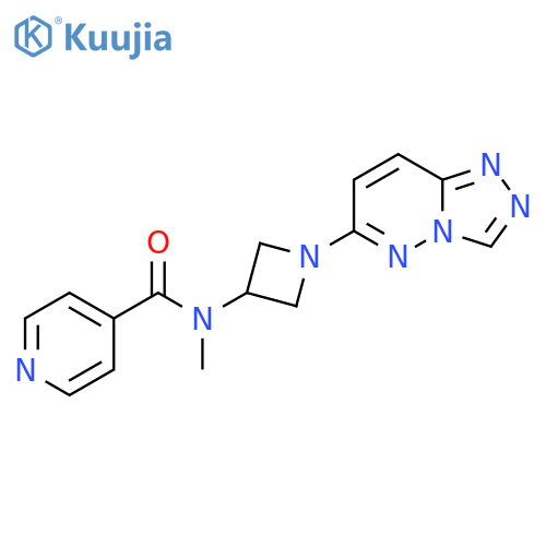 N-methyl-N-(1-{1,2,4triazolo4,3-bpyridazin-6-yl}azetidin-3-yl)pyridine-4-carboxamide structure