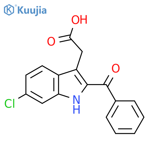2-(2-Benzoyl-6-chloro-1H-indol-3-yl)acetic Acid structure