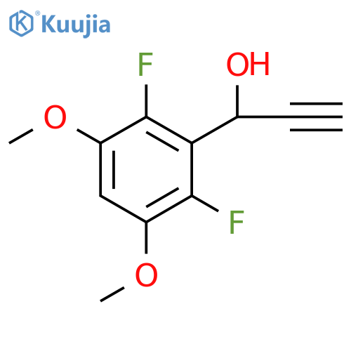 Benzenemethanol, α-ethynyl-2,6-difluoro-3,5-dimethoxy- structure
