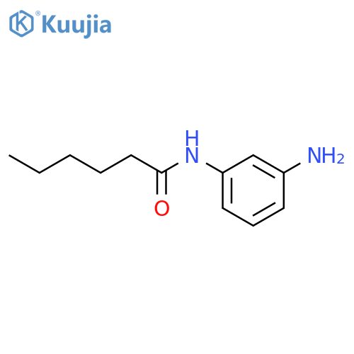 N-(3-aminophenyl)hexanamide structure