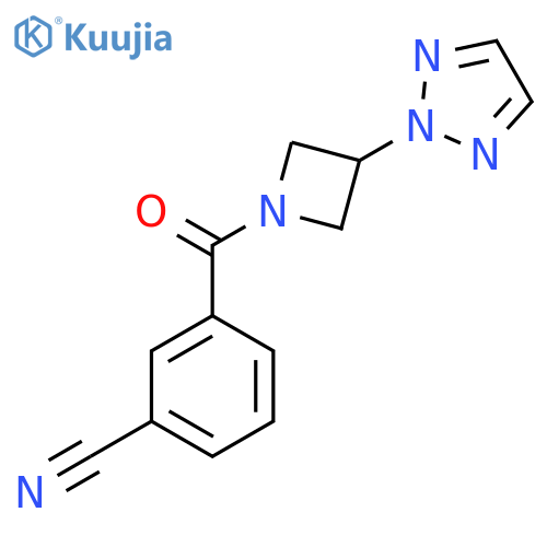 3-3-(2H-1,2,3-triazol-2-yl)azetidine-1-carbonylbenzonitrile structure