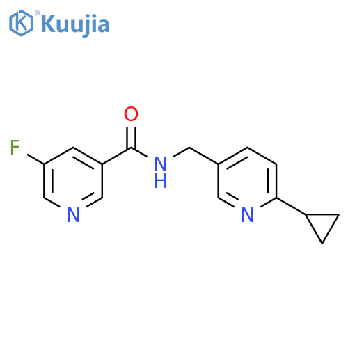 N-(6-cyclopropylpyridin-3-yl)methyl-5-fluoropyridine-3-carboxamide structure