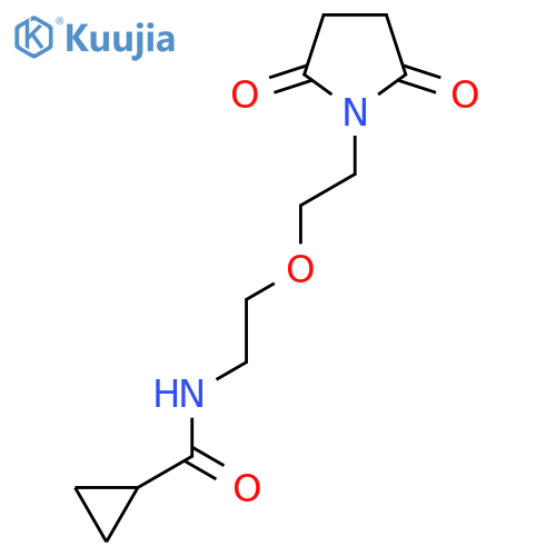 N-{2-2-(2,5-dioxopyrrolidin-1-yl)ethoxyethyl}cyclopropanecarboxamide structure