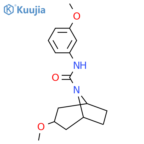 (1R,5S)-3-methoxy-N-(3-methoxyphenyl)-8-azabicyclo[3.2.1]octane-8-carboxamide structure