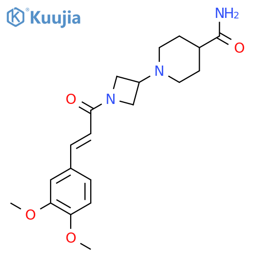 (E)-1-(1-(3-(3,4-dimethoxyphenyl)acryloyl)azetidin-3-yl)piperidine-4-carboxamide structure