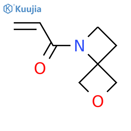 1-{6-Oxa-1-azaspiro[3.3]heptan-1-yl}prop-2-en-1-one structure