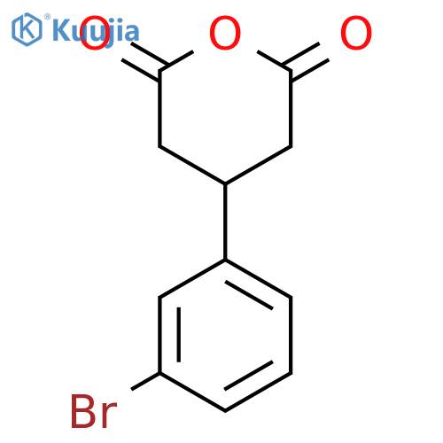 4-(3-bromophenyl)dihydro-2H-pyran-2,6(3H)-dione structure