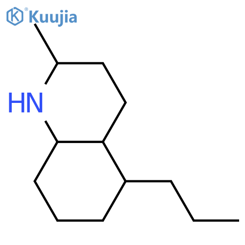 Decahydro-2-methyl-5-propylquinoline; (2R*,4aR*,5R*,8aS*)-form structure