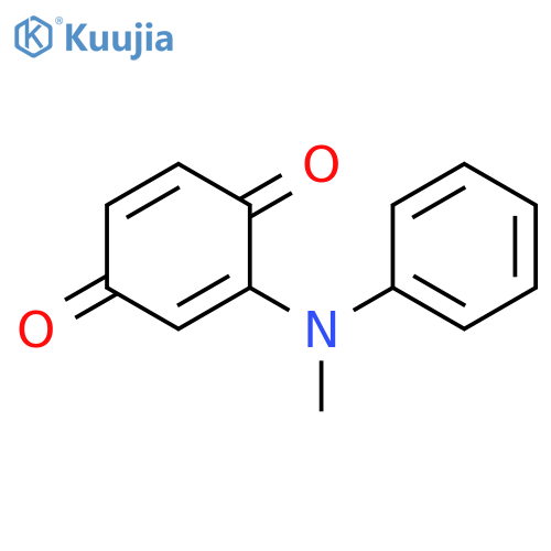 2,5-Cyclohexadiene-1,4-dione, 2-(methylphenylamino)- structure