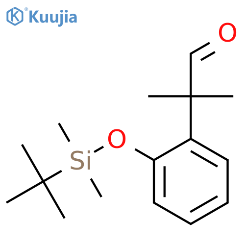 2-[2-[Tert-butyl(dimethyl)silyl]oxyphenyl]-2-methylpropanal structure