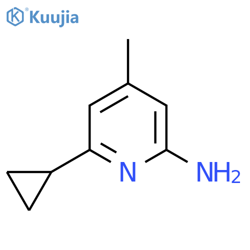 2-Pyridinamine, 6-cyclopropyl-4-methyl- structure