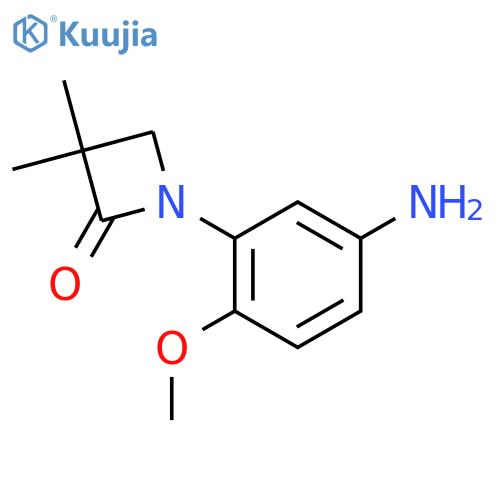 1-(5-Amino-2-methoxyphenyl)-3,3-dimethylazetidin-2-one structure