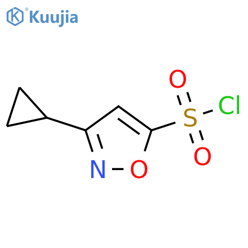 5-Isoxazolesulfonyl chloride, 3-cyclopropyl- structure