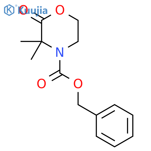 Benzyl 3,3-dimethyl-2-oxomorpholine-4-carboxylate structure