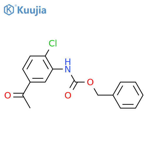 benzyl N-(5-acetyl-2-chlorophenyl)carbamate structure