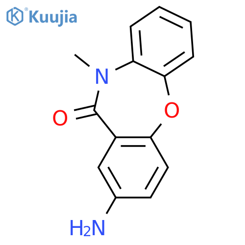 13-amino-9-methyl-2-oxa-9-azatricyclo9.4.0.0^{3,8}pentadeca-1(11),3(8),4,6,12,14-hexaen-10-one structure