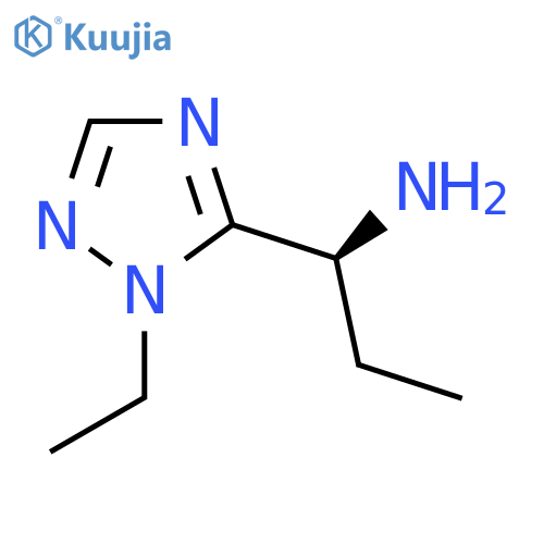 (1S)-1-(1-ethyl-1H-1,2,4-triazol-5-yl)propan-1-amine structure