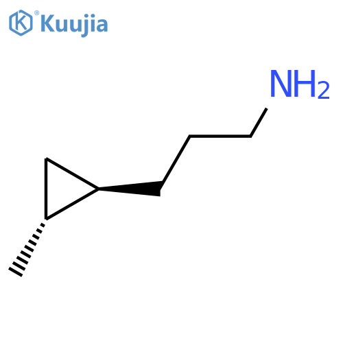 rac-3-[(1R,2R)-2-methylcyclopropyl]propan-1-amine structure