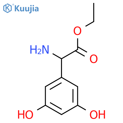 Ethyl 2-amino-2-(3,5-dihydroxyphenyl)acetate structure