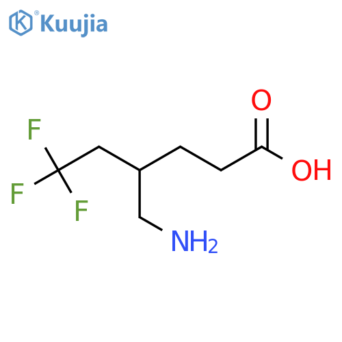 4-(Aminomethyl)-6,6,6-trifluorohexanoic acid structure