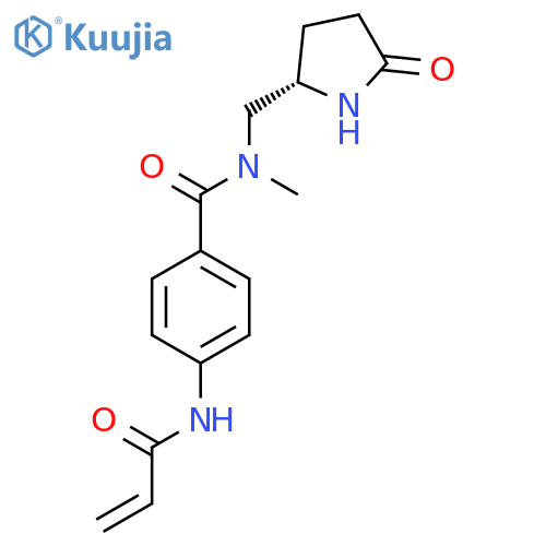 (S)-4-Acrylamido-N-methyl-N-((5-oxopyrrolidin-2-yl)methyl)benzamide structure