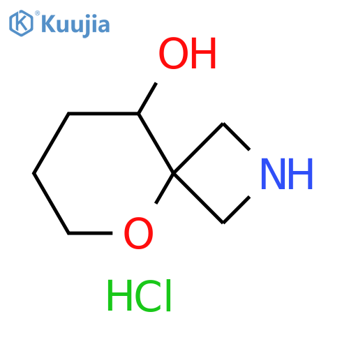 5-Oxa-2-azaspiro[3.5]nonan-9-ol, hydrochloride (1:1) structure