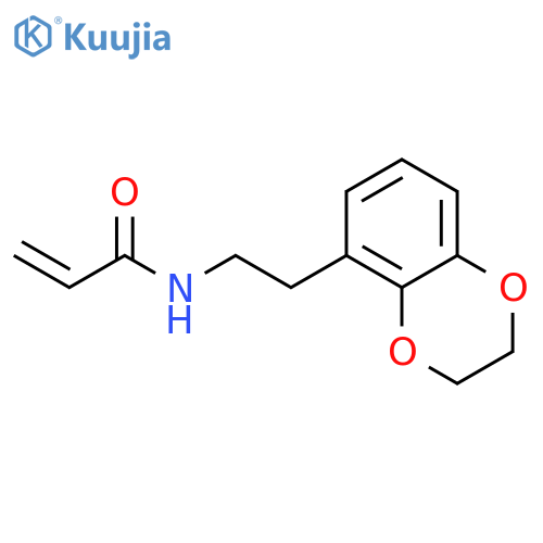 N-2-(2,3-dihydro-1,4-benzodioxin-5-yl)ethylprop-2-enamide structure