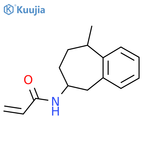 N-{9-methyl-6,7,8,9-tetrahydro-5H-benzo7annulen-6-yl}prop-2-enamide structure