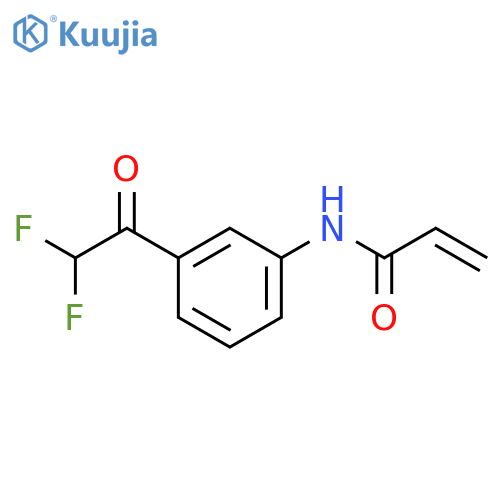 N-3-(2,2-difluoroacetyl)phenylprop-2-enamide structure