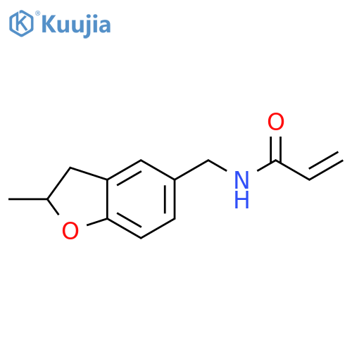 N-(2-methyl-2,3-dihydro-1-benzofuran-5-yl)methylprop-2-enamide structure