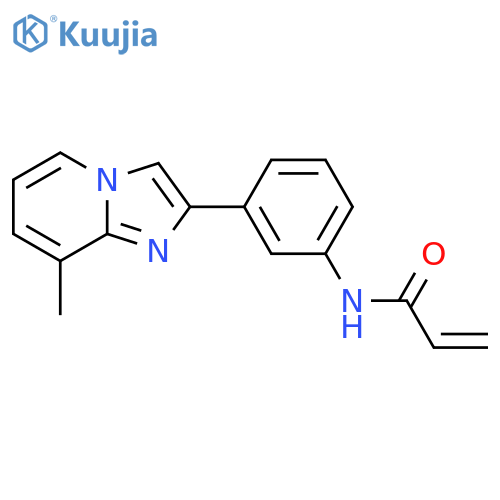 N-[3-(8-Methylimidazo[1,2-a]pyridin-2-yl)phenyl]prop-2-enamide structure