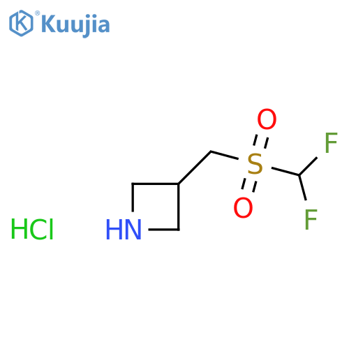 3-(Difluoromethylsulfonylmethyl)azetidine;hydrochloride structure