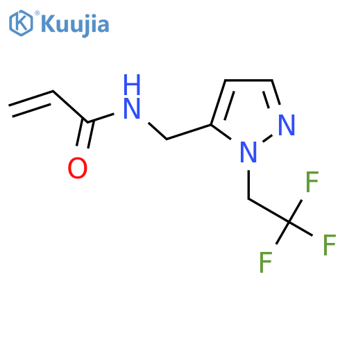 N-{1-(2,2,2-trifluoroethyl)-1H-pyrazol-5-ylmethyl}prop-2-enamide structure