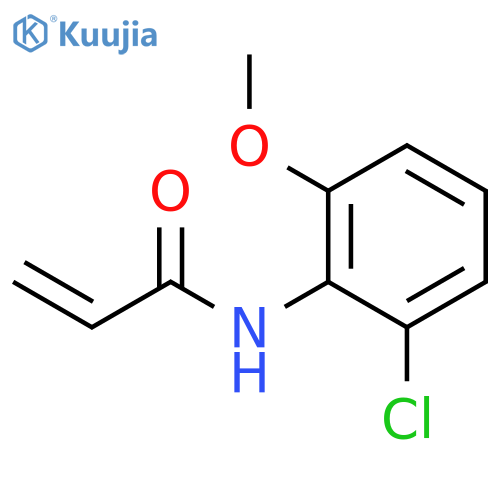 N-(2-chloro-6-methoxyphenyl)prop-2-enamide structure