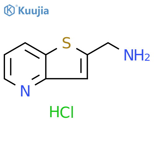 Thieno[3,2-b]pyridine-2-methanamine, hydrochloride (1:2) structure