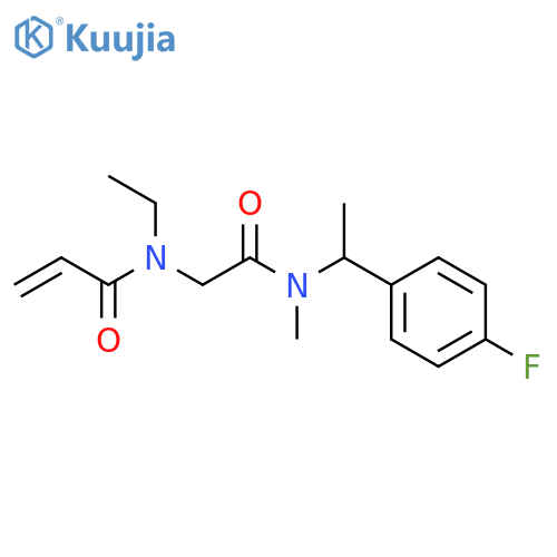 N-Ethyl-N-[2-[[1-(4-fluorophenyl)ethyl]methylamino]-2-oxoethyl]-2-propenamide structure