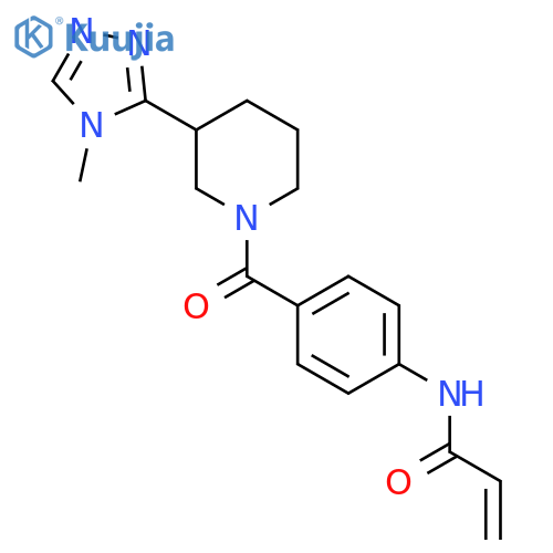 N-[4-[3-(4-Methyl-1,2,4-triazol-3-yl)piperidine-1-carbonyl]phenyl]prop-2-enamide structure