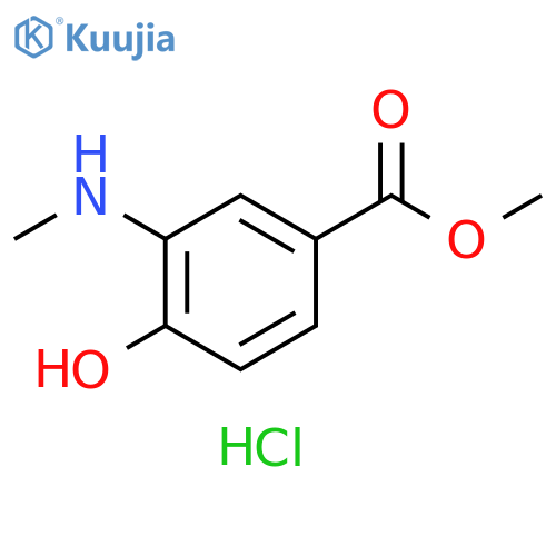 Methyl 4-hydroxy-3-(methylamino)benzoate hydrochloride structure