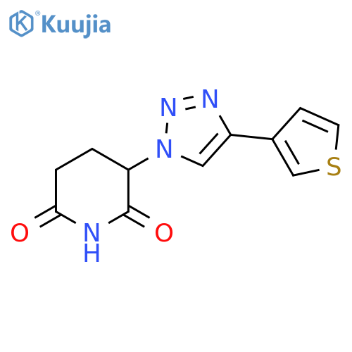 2,6-Piperidinedione, 3-[4-(3-thienyl)-1H-1,2,3-triazol-1-yl]- structure