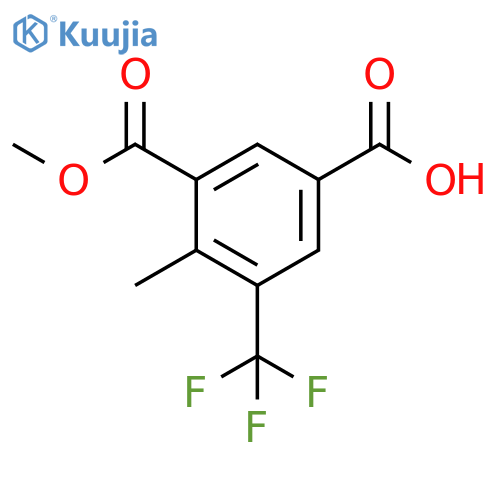 1,3-Benzenedicarboxylic acid, 4-methyl-5-(trifluoromethyl)-, 3-methyl ester structure