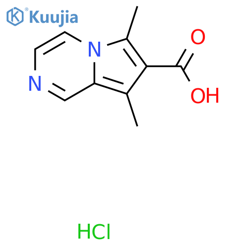 6,8-Dimethylpyrrolo[1,2-a]pyrazine-7-carboxylic acid hydrochloride structure